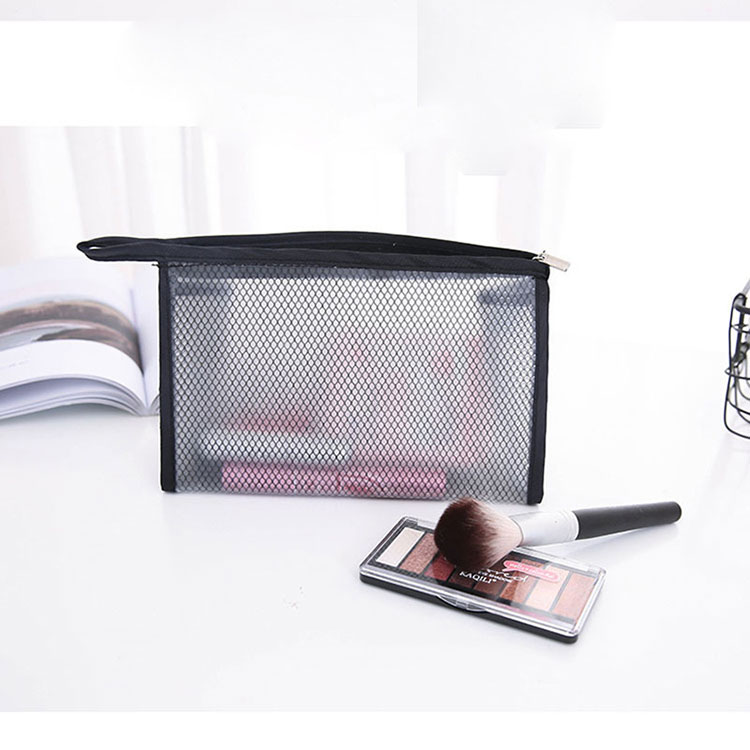 Mesh Zipper Cosmetic Bag